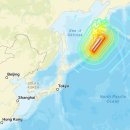 오늘 캄차카반도 해역에서 규모 8.8 지진, 일본 태평양 연안 넓은 범위에 해일경보 이미지