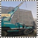 안성 삼죽면 크레인 목조주택 건축자재 크레인 양중 태산크레인