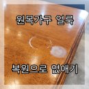 로얄튼너싱홈 | 원목 가구 복원! 테이블 얼룩, 식탁 얼룩 복원으로 없애기