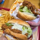 롯데리아 부산하단 | 롯데리아 신메뉴 침착맨 통다리크리스피치킨버거 파이어핫 그릭랜치 비교 후기 가격 맛