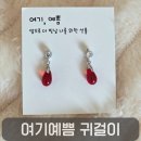 여기서,예쁨 | 빛 받을 때 더 예쁜 레드귀걸이, 여기예쁨 붉은티어드롭 귀걸이 후기