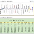 즐거운 자연학교 가는 버스 /52번 노선도와 시간표/클릭하시면 원본 보입니다 이미지