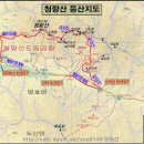 봉화 청량산입구에서 바라본 주변지역 전경(봉화 청량산 산행지도, 산행코스 포함) 이미지