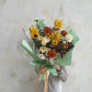 가을꽃다발 메이리플라워 충북혁신도시꽃집 진천꽃집 시상식꽃다발 오렌지톤꽃다발