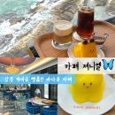 강릉 오션뷰 대형카페 제니엘 주문진 디저트 내돈내산 역대급 뻥 뚫린 코앞 바다뷰