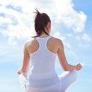 바른 자세 요가 이미지