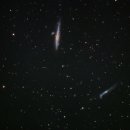 NGC 4631 (고래은하)와 NGC 4656 (갈고리 은하) 이미지