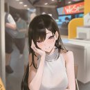 본인이 그린 그림 직접 코스프레 하는 눈나 이미지