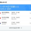 마중나가려고하는데 베이징-김포 비행소요시간이요 이미지