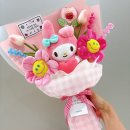 마이주주 | 튤립 산리오 인형꽃다발 마이멜로디 졸업식 후기