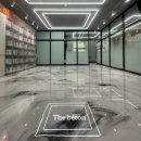 노인종합복지관 북편-3 | 유광 마블 에폭시 시공, 투톤 컬러로 종합복지관 카페 바닥 리모델링