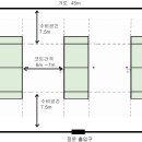 돌산 체육공원(채석장) 내 족구장 도면 이미지