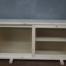 해맑은 목공방 | 원목 미닫이 찬장 / 모루 유리