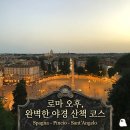 D00193 | 이탈리아 로마 여행, 도심 시내 명소(스페인광장 계단, 핀초 언덕, 테베레강 야경)야경 산책 코스 워킹투어