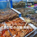 참소리풍물 | 주문진항 좌판 풍물시장 수산시장에서 싱싱한 해산물 구경 홍게 가격