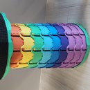 무지개 동산 | 놀이동산 줄서는 무지개 자바라 의자 솔직후기