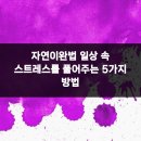 365위례두루미부부한의원 | 자연이완법 일상 속 스트레스를 풀어주는 5가지 방법