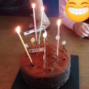 파리바게뜨온천스카이점 | 파리바게뜨 둘째 생일 케이크로 진한 초코퍼지 케이크 구입했어요~