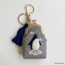 프랑스 자수 배우기 - 동물 자수 | 겨울자수 패키지 판매 '겨울 옷가지 자수 &amp; 펭귄 자수 파우치' (아뜰리에올라 프랑스자수)