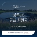 양주CC 회원권의 모든 것⛳풍농의 자부심과 북한강의 절경이 만난, 푸른 소나무의 기품