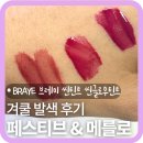 내돈내산 브레이 씬 글로우 틴트 후기｜겨쿨 추천 컬러 (메를로, 페스티브 발색 비교)