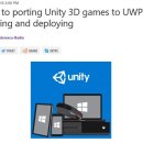 MS, 유니티 개발자 대상 3D 게임 윈도우10 UWP 변환 가이드 소개 이미지