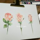 물빛의 수채캘리그라피 이미지