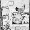 오리와돼지 이미지