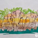 윈난 전지 공예가, 생동감 넘치는 북상 아시아코끼리 작품 선보여 이미지