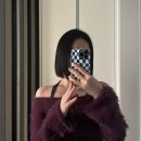 JIN STUDIO | 한소희 착장 1JIN STUDIO 홀터넥 벨트 크롭 버건디 니트탑 후기
