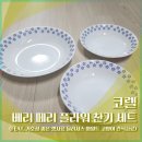 코렐 베리 페리 플라워 원형 찬기 세트 (feat. 전자레인지 사용 가능한 가볍고 내구성 좋은 접시)