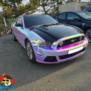 더머스탱 | 청주 7000rpm 랩핑샵 포드 머스탱 5.5세대 후기형 레인보 크롬 전체 랩핑 작업기