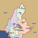 미얀마 지도 이미지