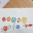5살아들이 그린 행성들ㅋ 이미지