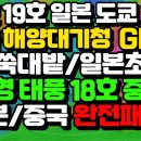 17호 중국 하이난에 1000mm 물 폭탄, 19호 태풍 남테운 일본 도쿄 강타 미국 해양대기청 GFS 중국 쑥대밭/일본초토화 이미지