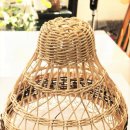 라탄 전등갓 짜기 이미지