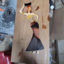 물동이 이고 가는  이미지