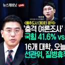 [6/10 수 LIVE] '선관위 쇼크' 충격 여론조사+16개大 오늘 시국선언 [이동재의 뉴스캐비닛] 매일신문﻿ 이미지