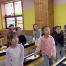 #다솜유치원##익산# 🖌️ 붓펜으로 꾸미는 나의 특별한 책갈피/🎶 조용히 멈추는 음악, 2분쉼표 배우기 이미지