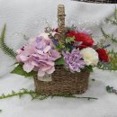 비누꽃 바구니 제작 이미지