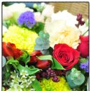 스퀘어근처꽃집 포시즌플라워(안양시청 옆 아크로...화사한 생화 flower basket 생일축하 꽃바구니...