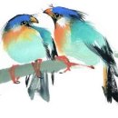 수묵채색화 이미지