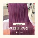 자연숲 상무점 | 상무지구 미용실 추천| 레드 바이올렛으로 염색부터 단백질 케어까지 본디헤어 상무점 ft. 소연 디자이너