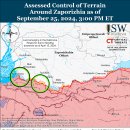 러시아 공세 캠페인 평가, 2024년 9월 25일(우크라이나 전황 이미지