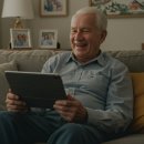 스마트폰으로 연결되는 디지털 세상 이미지