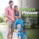 Joovy Tricycoo 4.1 4단계 세발 자전거 - 50 UPF 자외선 차단 기능 (4-Stage Tricycle - Blue) 이미지