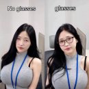 ㅇㅎ 안경 쓴게 좋은지 안쓴게 좋은지 물어보는 눈나 이미지