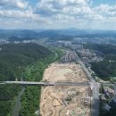 2025년 3월 완공 목표 조성 중인 대전 도안 갑천생태호수공원 이미지