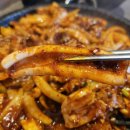 제육끝판왕 | [​야당맛집] 오징어제육돌판볶음 끝판왕 해탄 솔직후기 (공기밥 무한리필 / 날치알볶음밥)