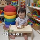 숲속하나몬테소리어린이집 | 아기 스툴 추천｜다원 몬테소리 원목 스툴, 14개월 아기 놀이 활용 후기
